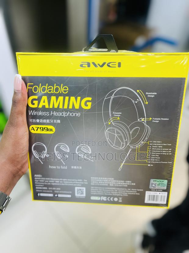 Awei Wireless Headphones With Mic. - main view