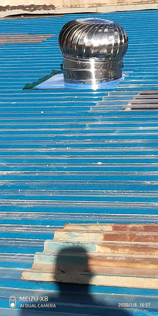 Natural Wind Driven Roof Cyclones in Kenya.