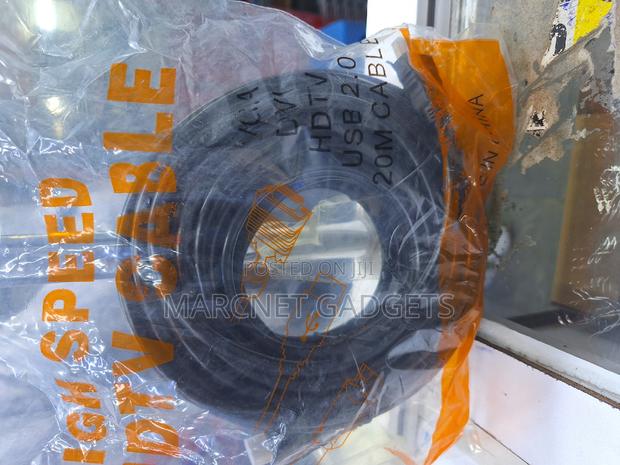 20 Meters High Quality Hdmi Cable Rubber Coated Black