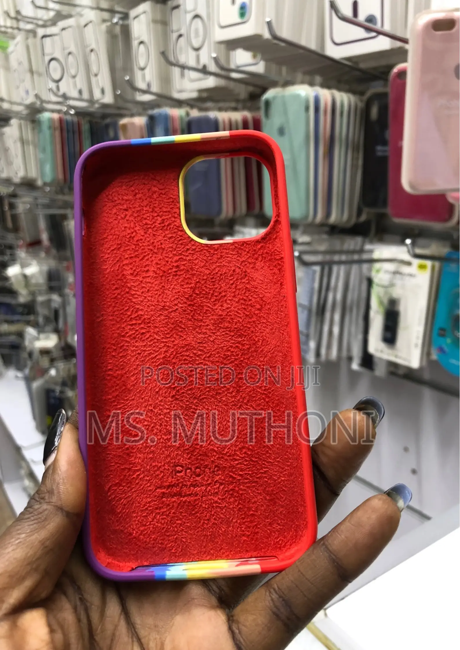 iPhone 12 Rainbow Silicone Cover