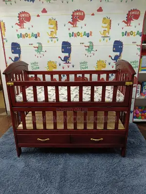 Brown Baby Cot/ Baby Cot/ Mahogany Babycot