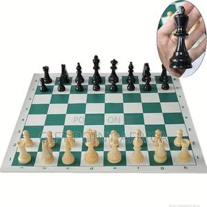 Large Portable Roll Up Chess Mat Game - thumbnail 2