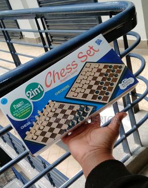 2 In1 Portable Chess and Checkers Draughts Board Game - thumbnail 2