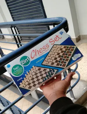 2 In1 Portable Chess and Checkers Draughts Board Game