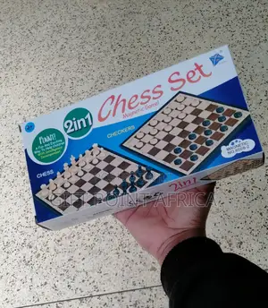 2 in 1 Foldable Chess and Checkers Draughts Board Games