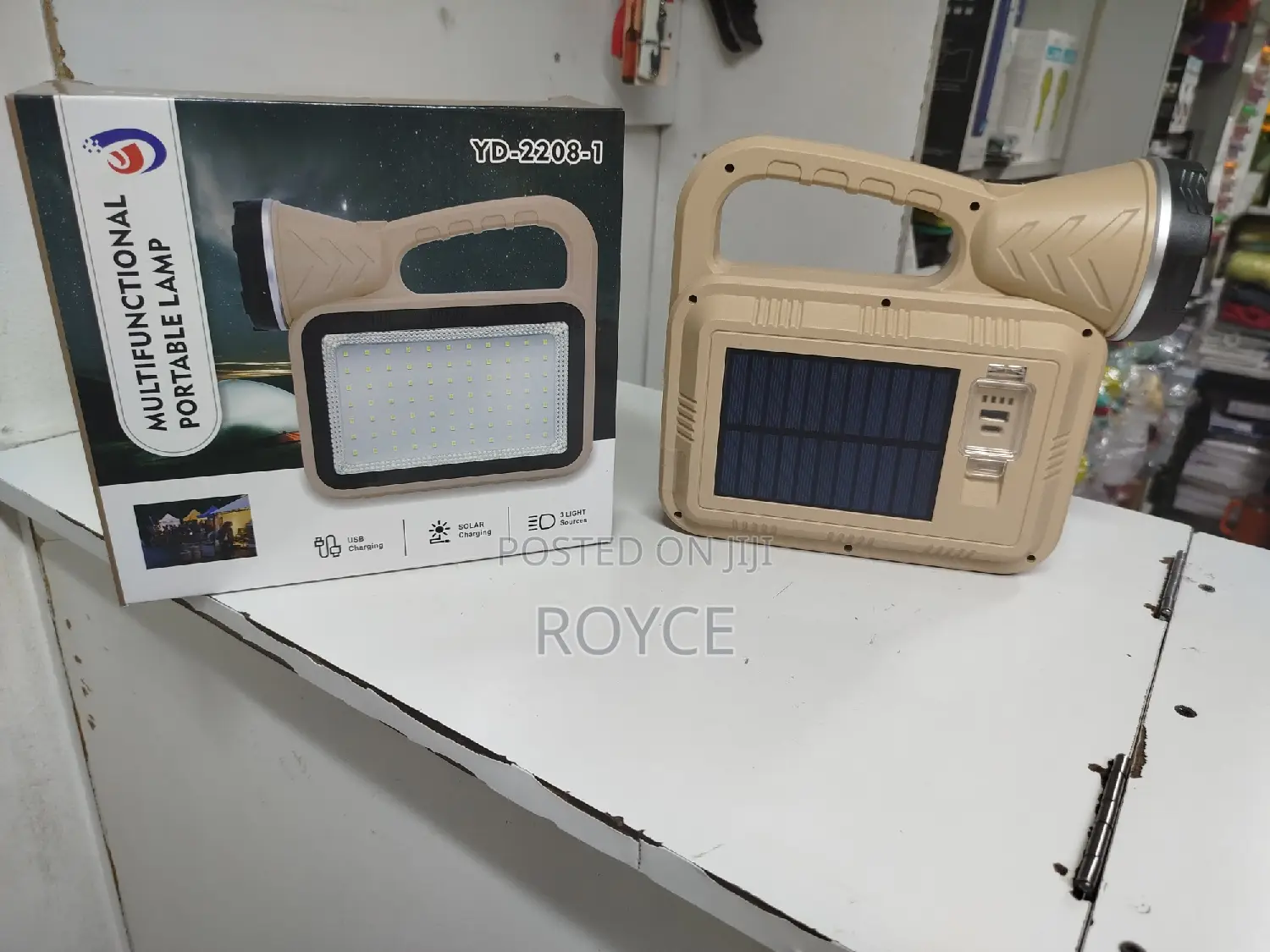 Multi-Functional Solar / USB Charging Portable Lamp