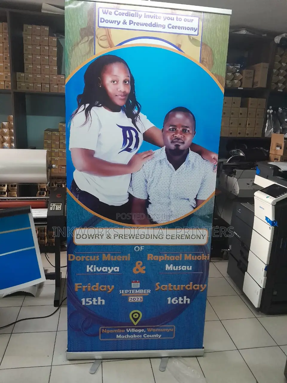 Ruracio Narrow Base Roll Up Banner