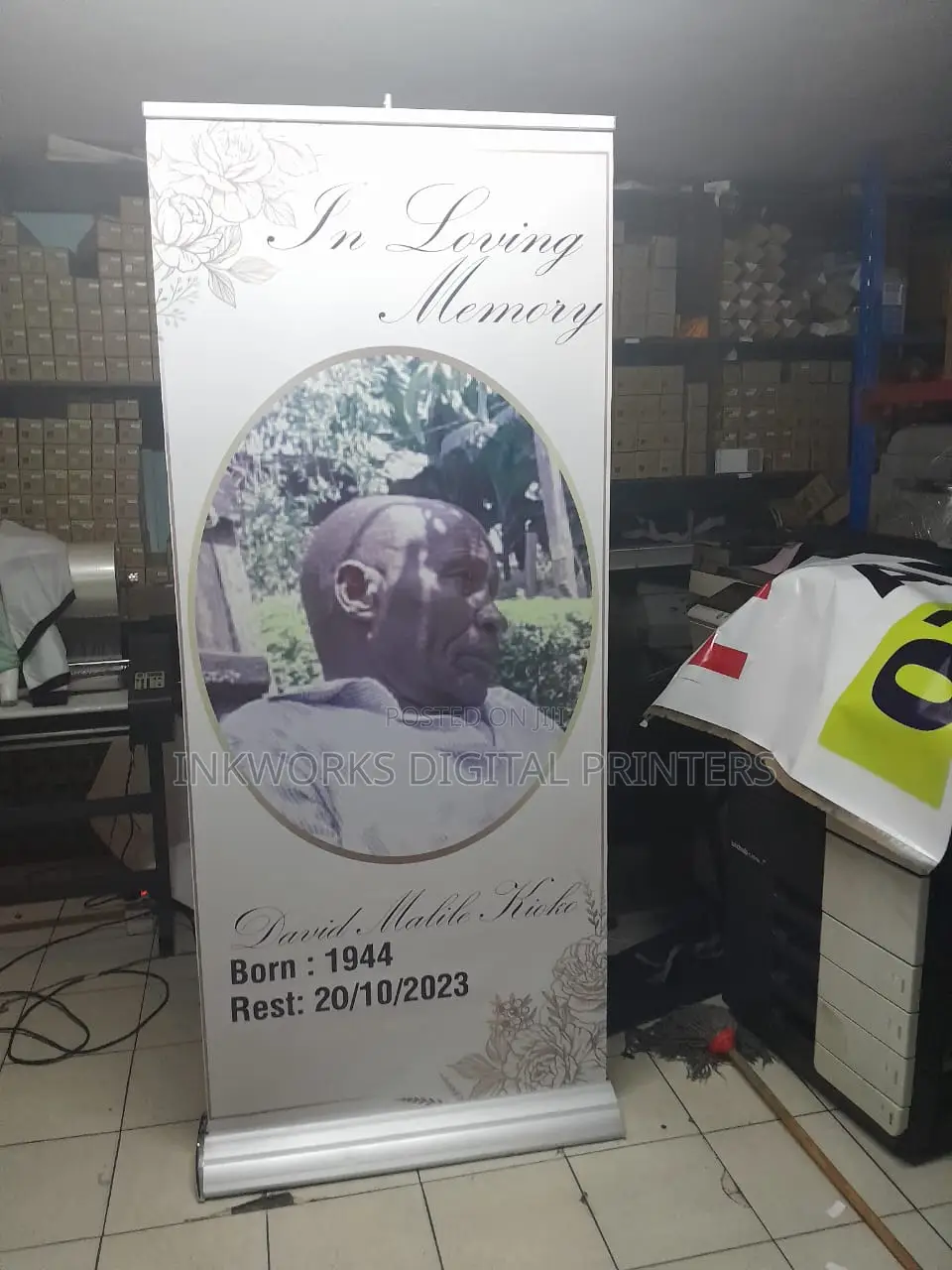Funeral Roll Up Banners Printing