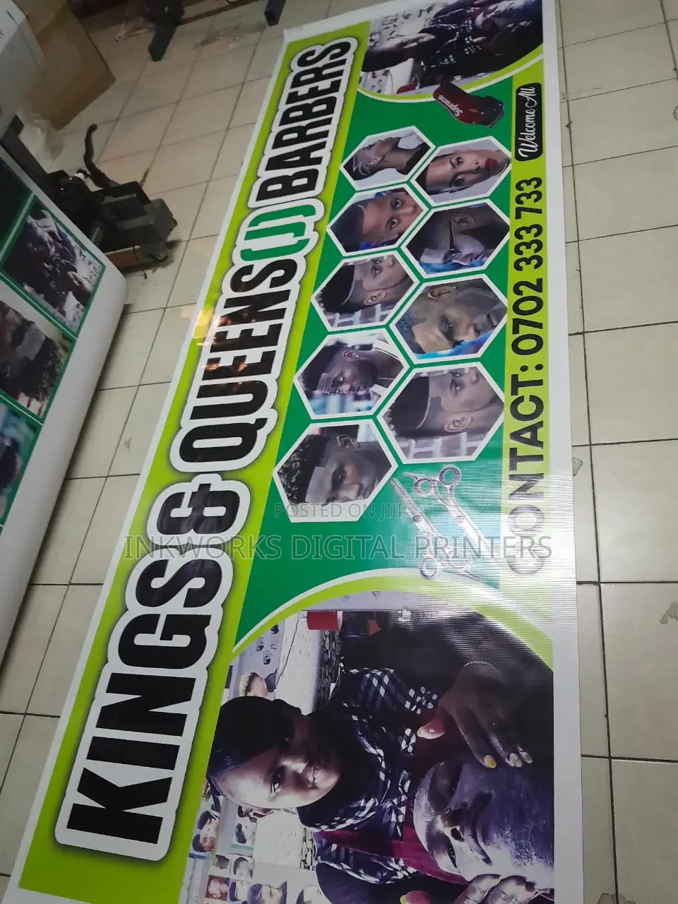 Salon Banners and Stickers Printing