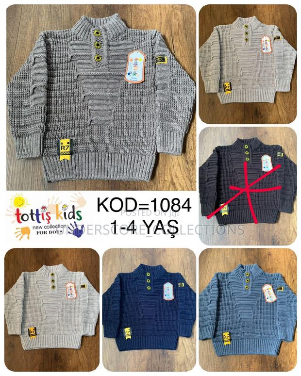 High Quality Boys Winter Sweaters With Inner Fleece - thumbnail 3