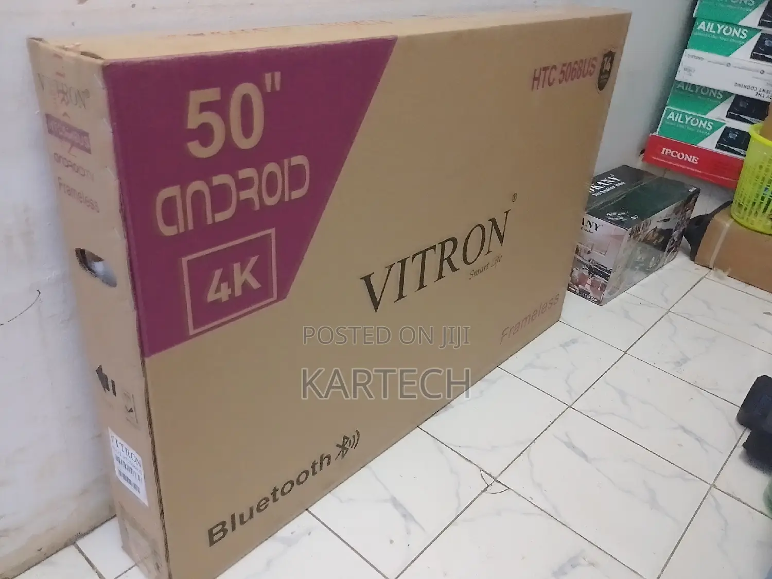 50 Inch Vitron Smart Android Frameless Tv With Youtube