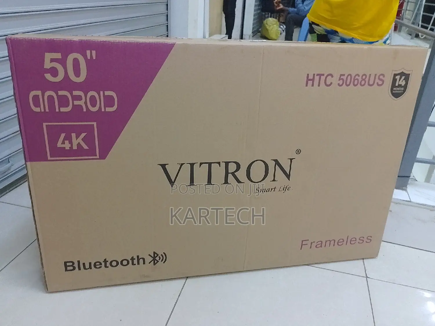 Vitron 50 Inch Frameless Smart Android Tv Bluetooth Enabled