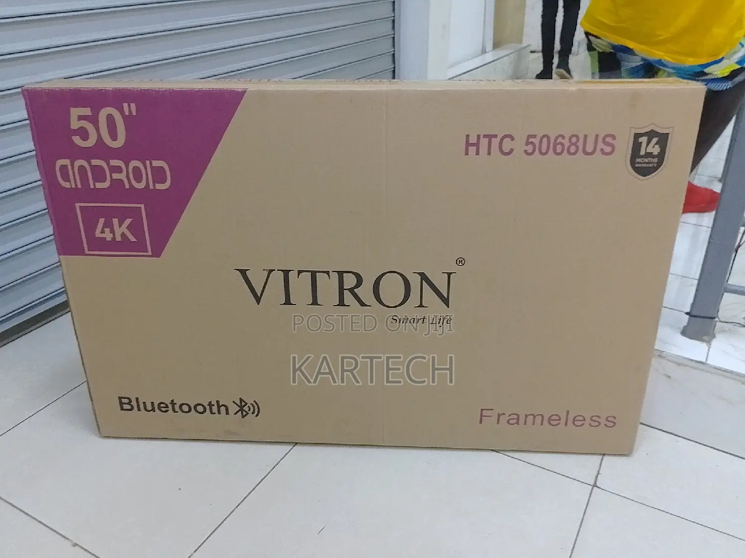 Vitron 50 Inch Frameless Smart Android Tv Bluetooth Enabled