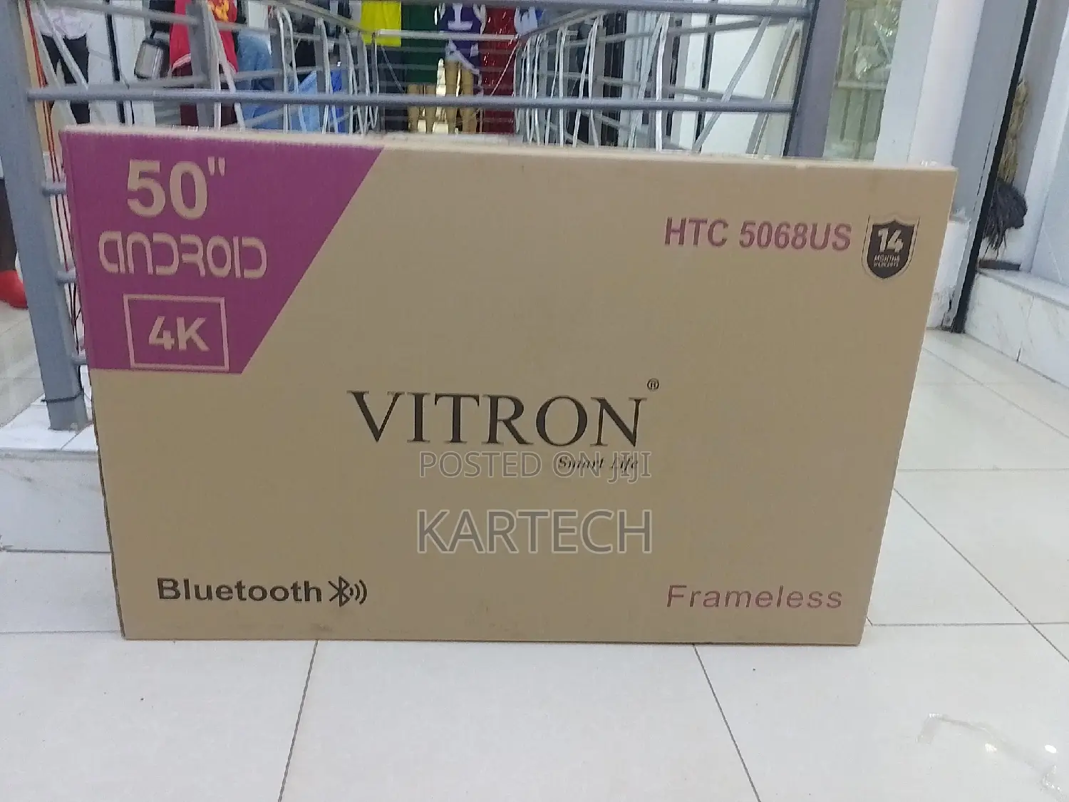50 Inch Vitron Uhd Smart Android Frameless Tv