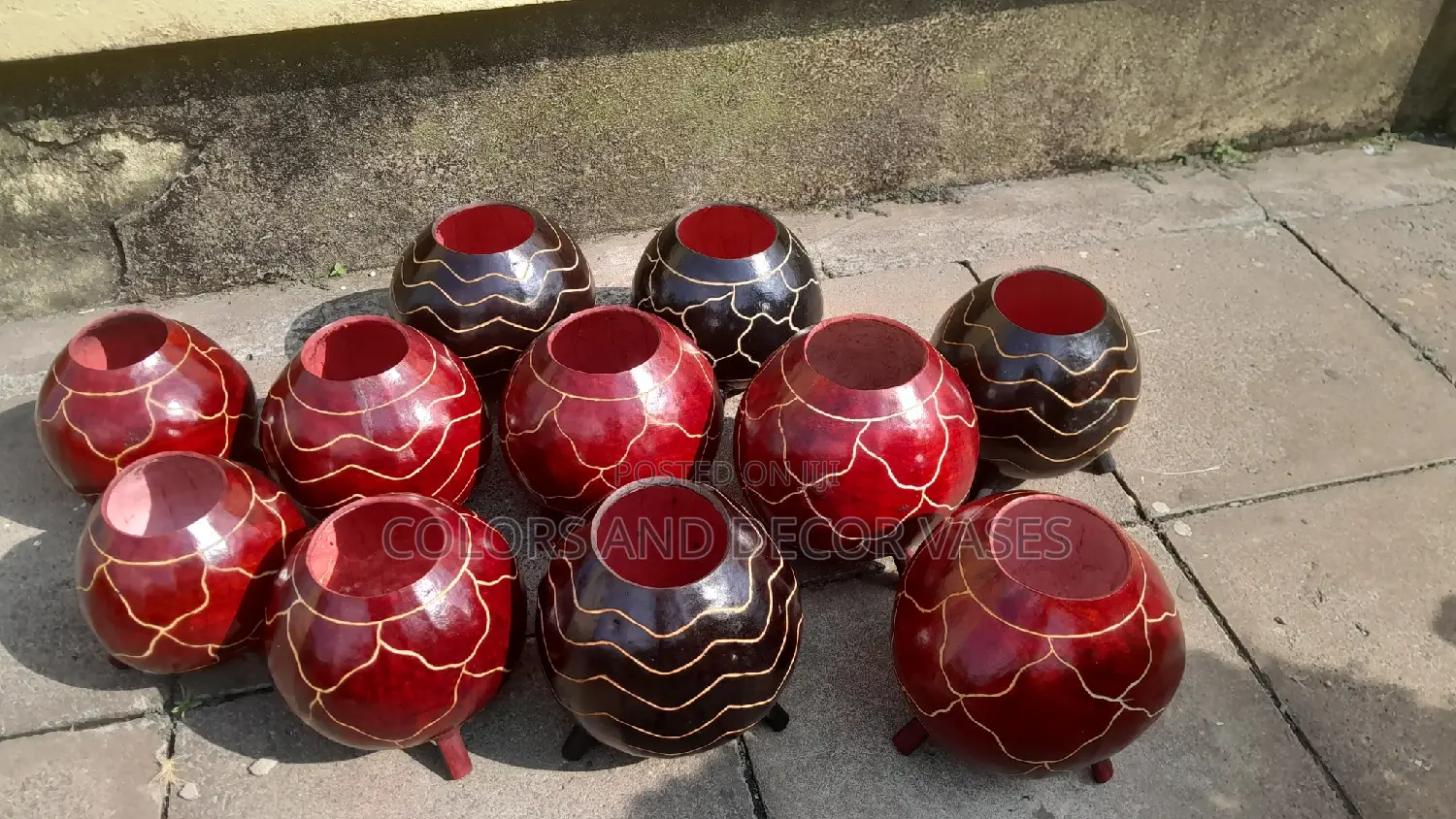 Red Brown and Black Calabash