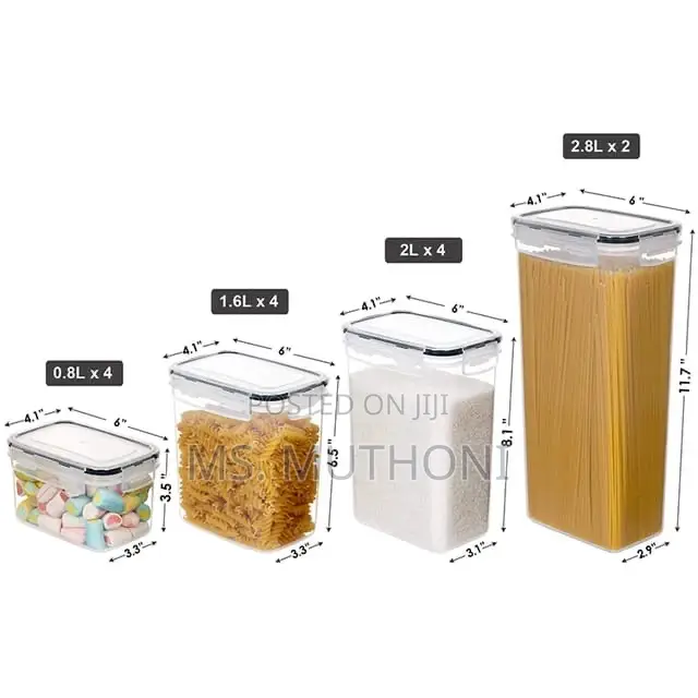 8pcs Food/Pantry Storage Containers Labels