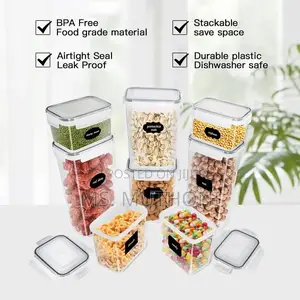 8pcs Food/Pantry Storage Containers Labels