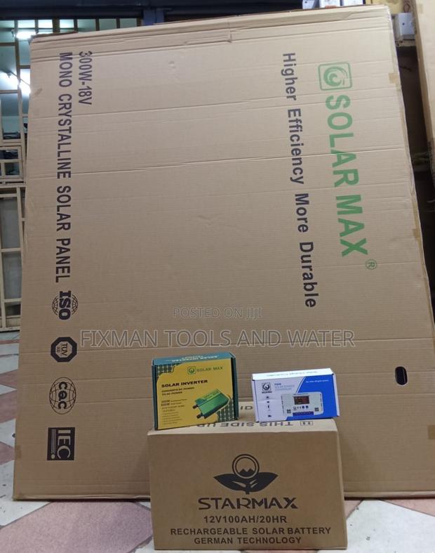 SOLAR SYSTEM SET #PANEL 300W # Batter # Inverter #Controler
