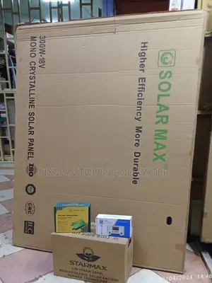 New Solar System Solar Panel, Inverter, Battery Controller