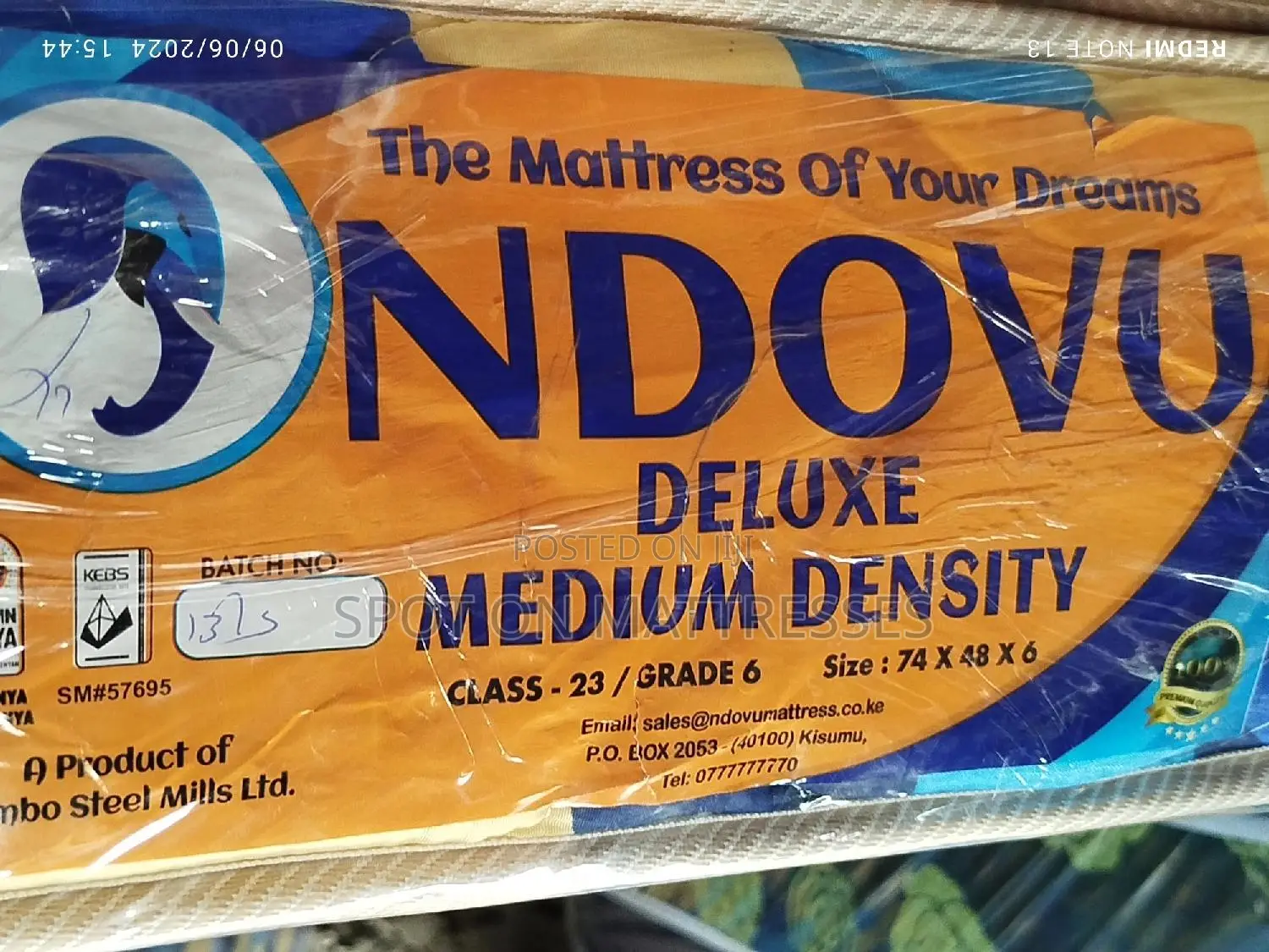 4by6 6" MD Quilted Mattresses + Free Delivery.