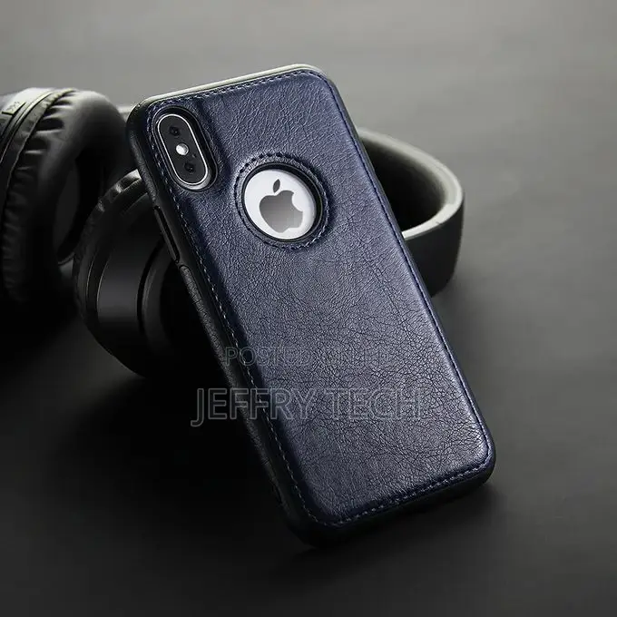 Leather Case Cover for iPhone X (Back Cover)