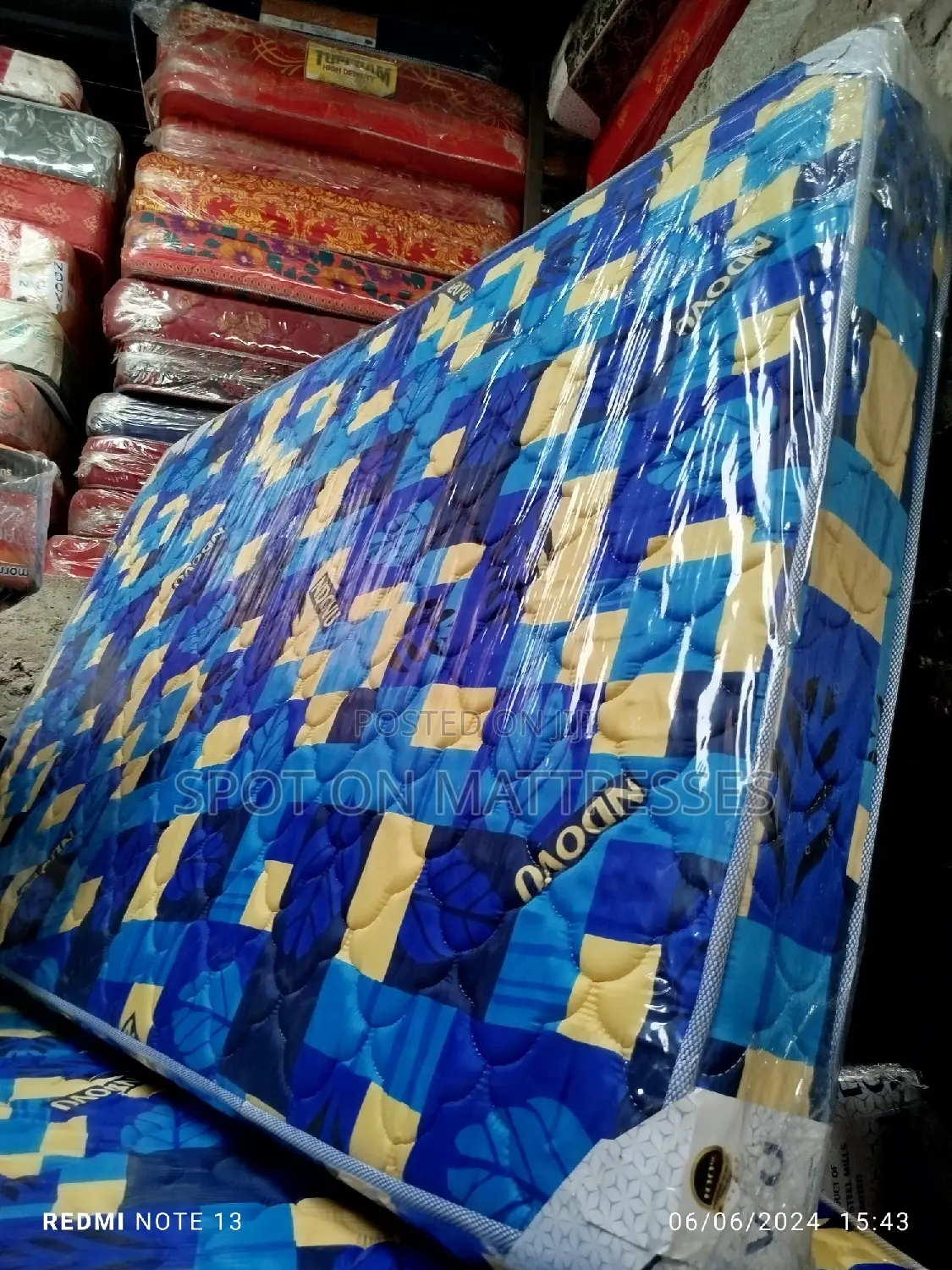 4by6 6inch MD Quilted Mattresses + Free Delivery.