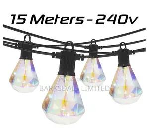 Christmas Xmas LED Bulbs 48ft Outdoor Diamond Garden Lights