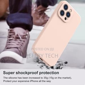 Silicone Case Cover for iPhone 14 Pro Max Peach - thumbnail 2