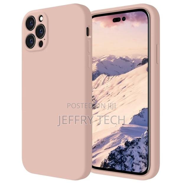 Silicone Case Cover for iPhone 14 Pro Max Peach - thumbnail 3
