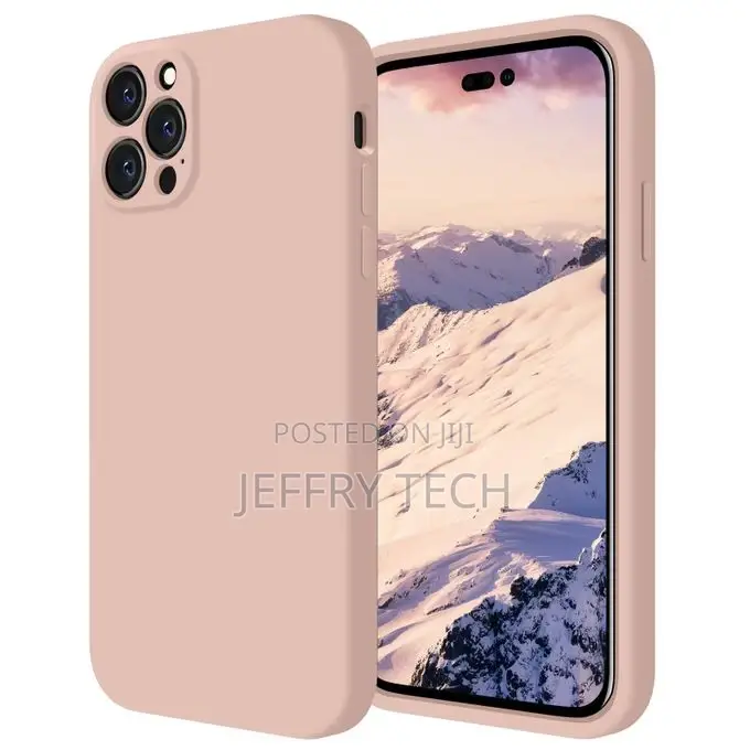 Silicone Case Cover for iPhone 14 Pro Max Peach