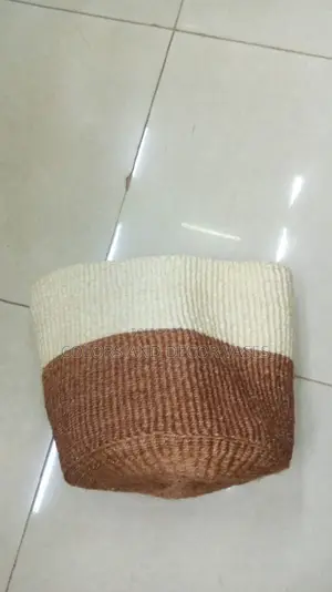 Brown White Basket Size 10"