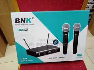 VHF Dual Channel BNK 801 Wireless Microphone