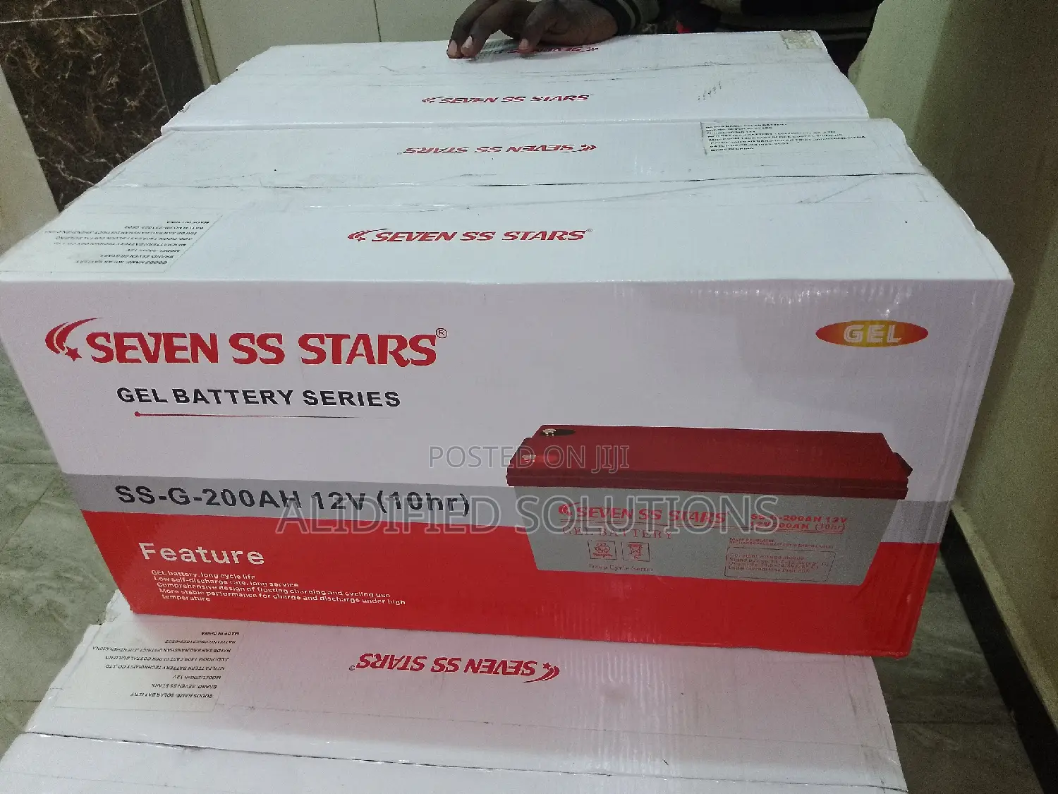 Seven SS Solar Battery<>12v 200ah Dry Cell