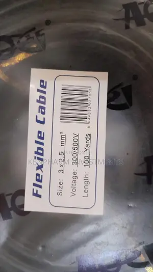 2.5mm Flex Cable~ 3 Core ~ Black Flexible Cable