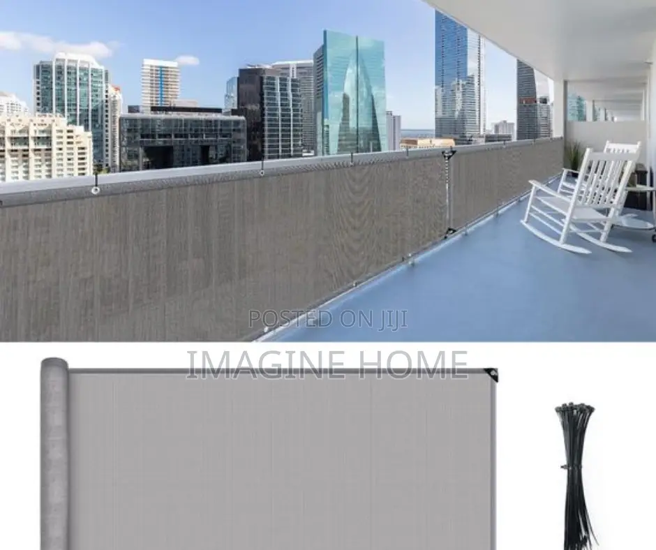 Grey Balcony Privacy Shield