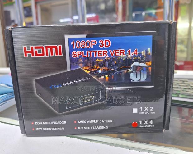 Full HD 1080P 4 Way Hdmi Splitters Powered 1 Input 4 Output - main view