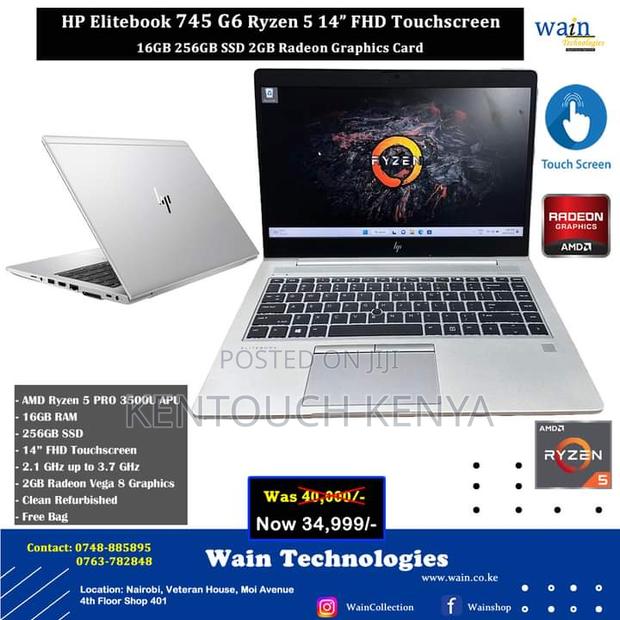 Laptop HP EliteBook 745 G6 16GB AMD Ryzen 5 SSD 256GB