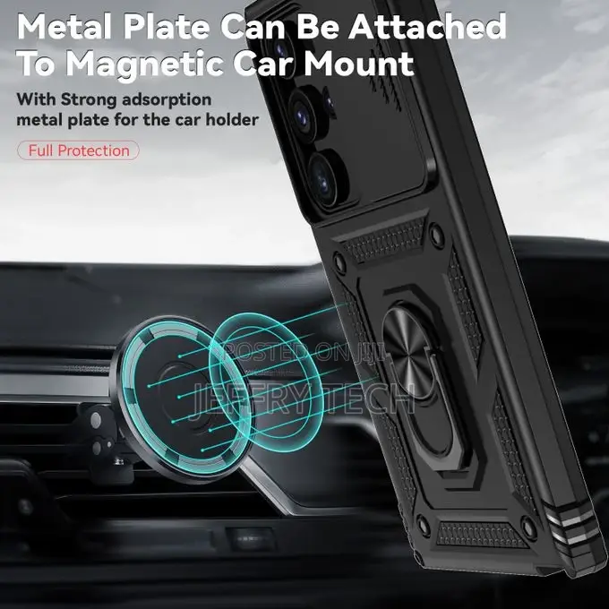 Galaxy S24 Ultra Case, Heavy Duty Protective Case With Ring