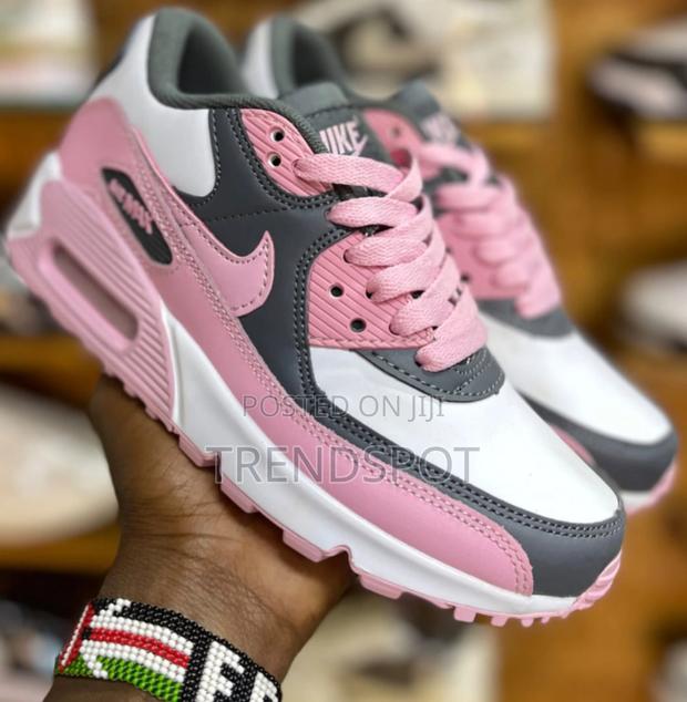 Airmax 90nike Air Max 90 - Grey/Pink Sneakers - thumbnail 3