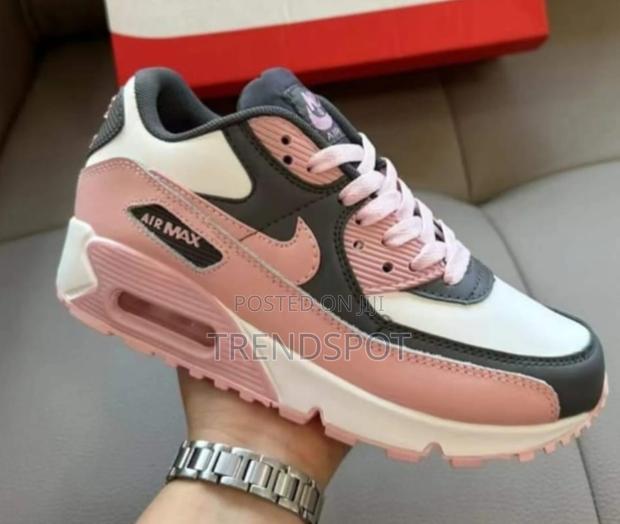 Airmax 90nike Air Max 90 - Grey/Pink Sneakers - thumbnail 3