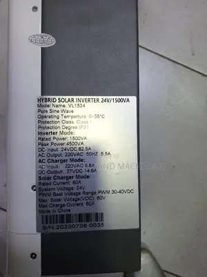 Solarmax Hydrid Inverter 1.5kva