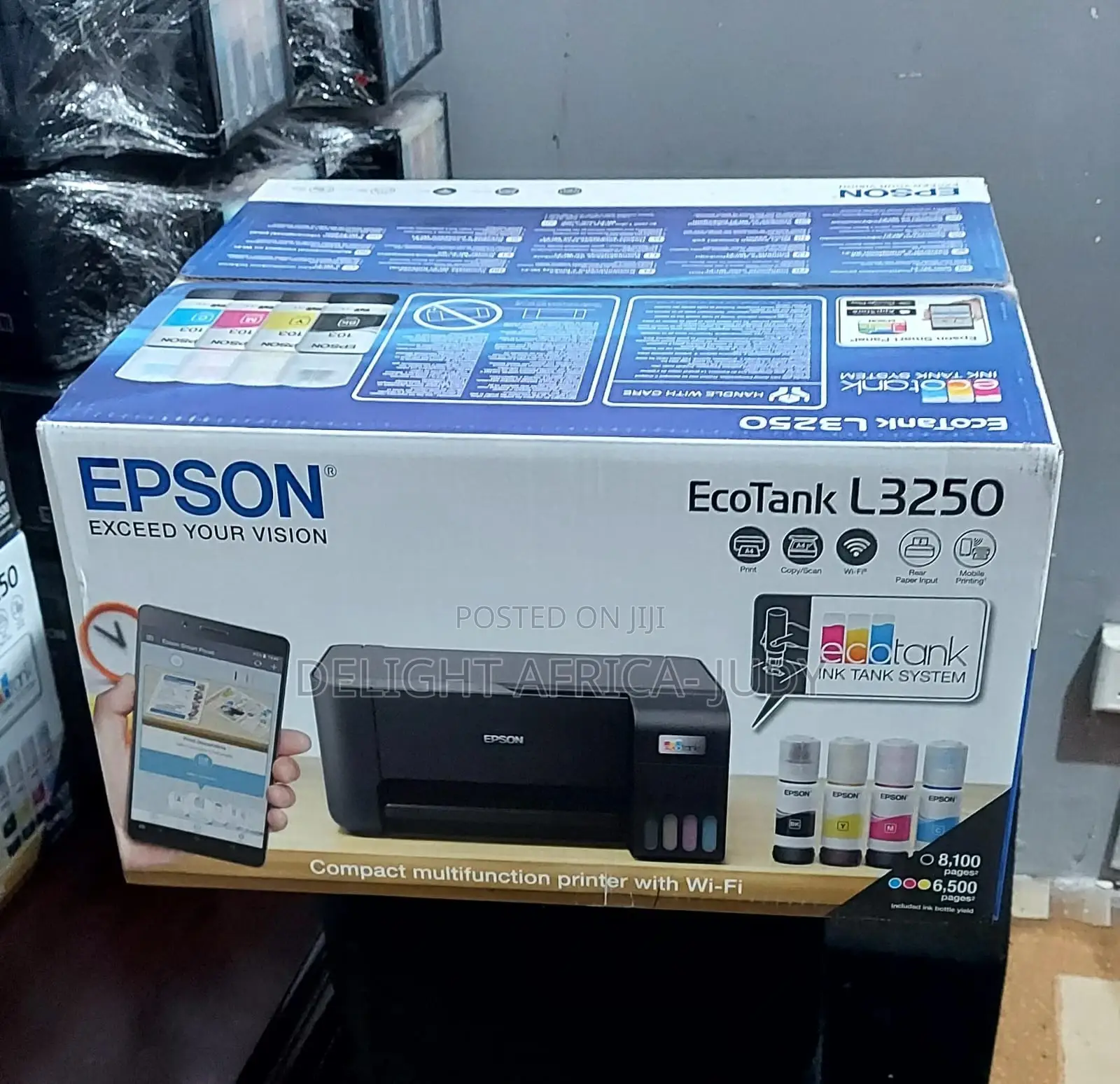 Epson Eco Tank L3250 All in One Inkjet A4, A5, Wifi, Printer