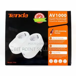 Tenda Av1000 PH6 Gigabit Powerline Adapter Kit (Av1000 PH6)