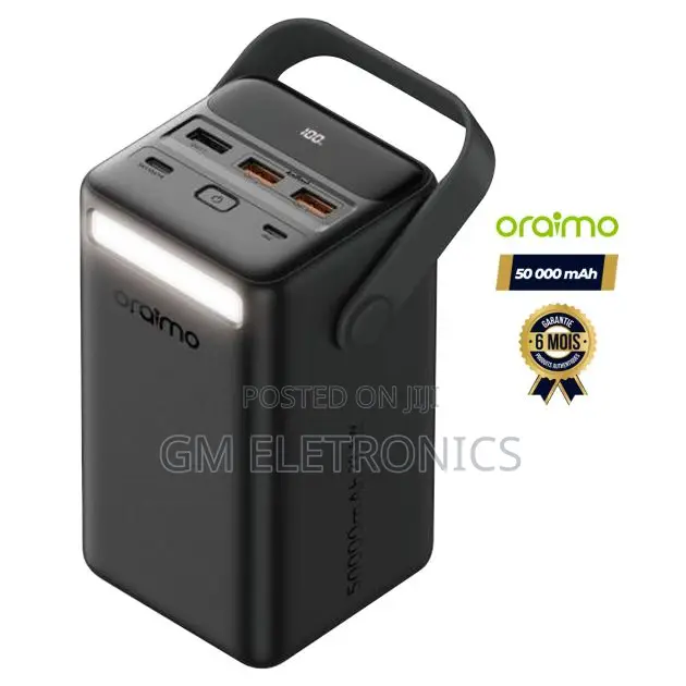 New Oraimo Powerbox 500 50000mah 22.5W Power Bank.