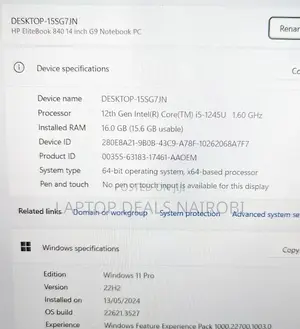 Laptop HP EliteBook 840 G3 16GB Intel Core I5 SSD 256GB