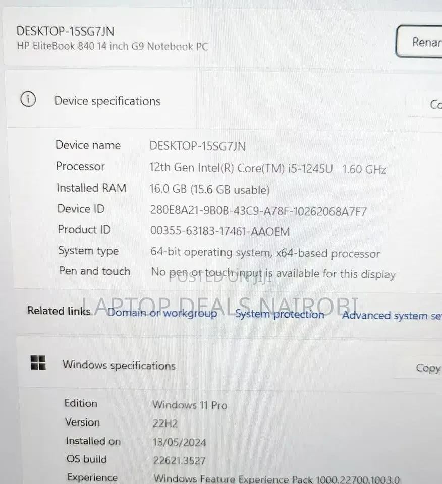 Laptop HP EliteBook 840 G3 16GB Intel Core I5 SSD 256GB