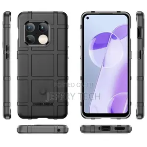 Black for Oneplus 10 Pro Rugged Shield Back Case - Black