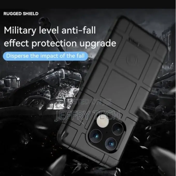 Black for Oneplus 10 Pro Rugged Shield Back Case - Black
