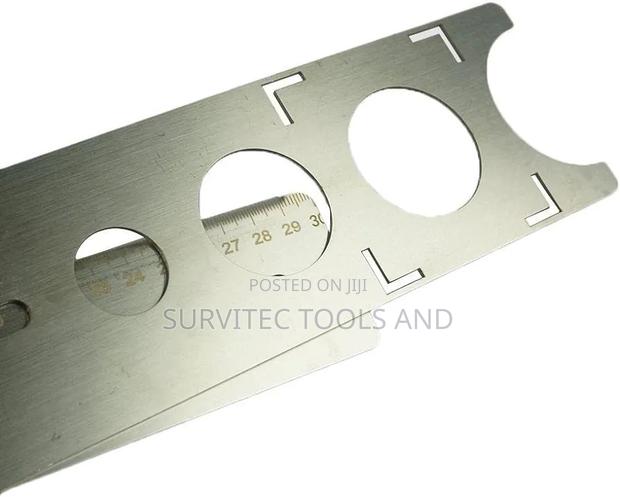 Stainless Stee Tile Ruler Adjustable Punching Hand Tool - main view