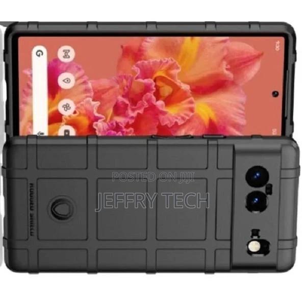 Shockproof Protective Back Case for Google Pixel 6 - Black - thumbnail 2